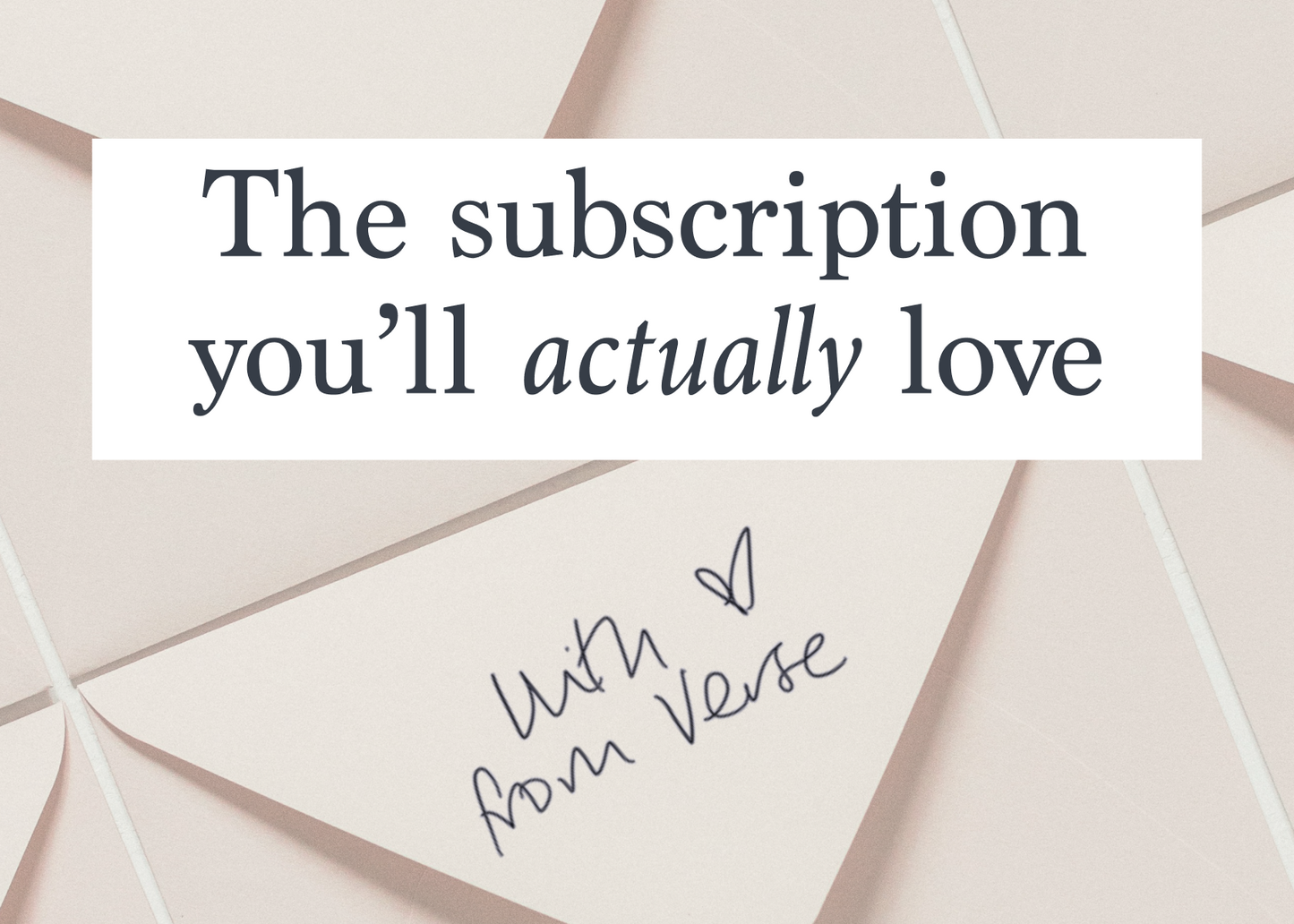 Verse gift subscription